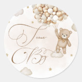 チームボーイジェンダーの表示 ラウンドシール (正面)