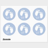 チームボーイジェンダーパーティーゲームの装飾 ラウンドシール (シート)