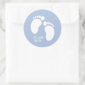 チームボーイジェンダーパーティーゲームの装飾 ラウンドシール (バッグ)