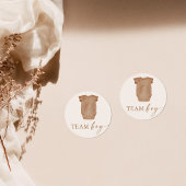 チームボーイジェンダーパーティー投票ステッカー ラウンドシール