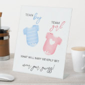 チームボーイチームガール衣服何が推測されるベビー 台座サイン (インサイチュ)