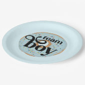 チームボーイドーナツ性別の表示 ペーパープレート (アングル)