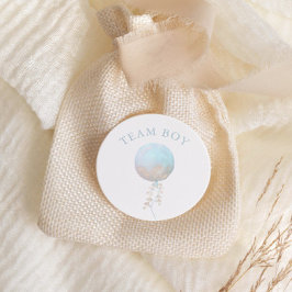 チームボーイピンクバルーンミニマリスト性別リビール ラウンドシール