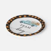 チームボーイヴィンテージパンプキントラック紙プレート ペーパープレート (アングル)