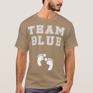 チームボーイ赤ちゃんシャワー性別パーティーかわいいファン Tシャツ