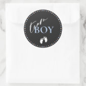 チームボーイ·ジェンダー·リビール·パーティー ラウンドシール (バッグ)