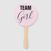 チームボーイ&チームガールジェンダーパーティーサインファンを明らかにする ハンドファン (裏面)