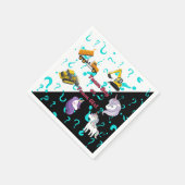 チームボーイvsチームガール重量機器対ユニコーン スタンダードカクテルナプキン (角)