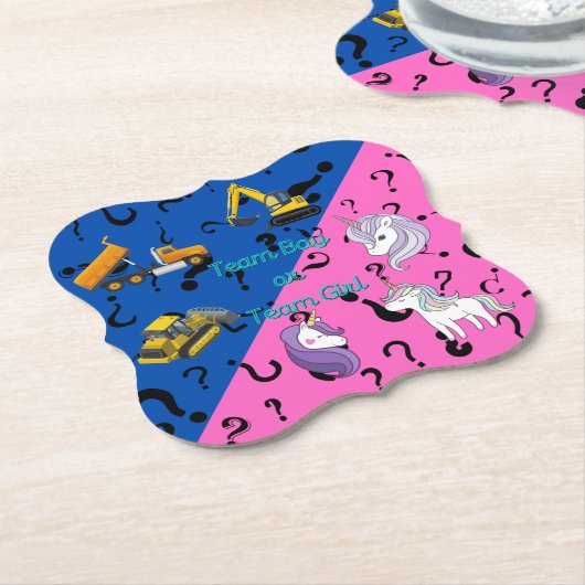 チームボーイvsチームガール重量機器対ユニコーン ペーパーコースター (アングル)