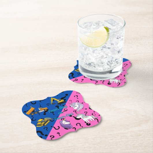 チームボーイvsチームガール重量機器対ユニコーン ペーパーコースター (インサイチュ)