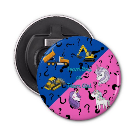 チームボーイvsチームガール重量機器対ユニコーン 栓抜き (正面)