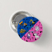 チームボーイvsチームガール重量機器対ユニコーン 缶バッジ (正面&裏面)