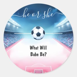 チームボールピッチおもしろいサッカーフィールド性別の表示 ラウンドシール