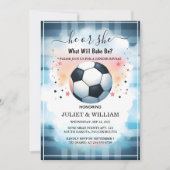 チームボールピッチ楽しいサッカー場性別発表 招待状 (正面)