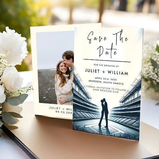 チームボールフィールドピッチ結婚野球 セーブザデート