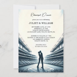 チームボールフィールドピッチ野球リハーサルディナー 招待状