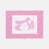 チームポインテバレエキャンディカール フリースブランケット (正面(横))