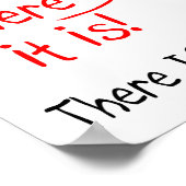 チームポスタおもしろいー ポスター (角)