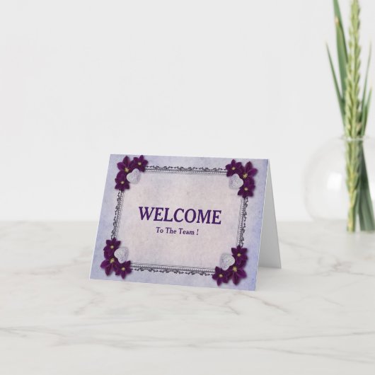 チームポストカードへようこそ カード (正面)