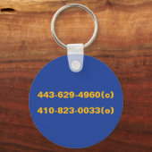 チームマザーハッスルラウンドアルミニウム キーホルダー (裏面)