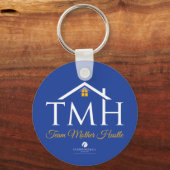 チームマザーハッスルラウンドアルミニウム キーホルダー (正面)