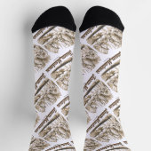 チームマッドネスワンダーランド不機嫌ティーパーティー ソックス (上部)