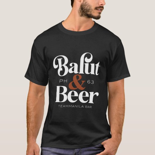 チームマニラバルトとビール Tシャツ (正面)