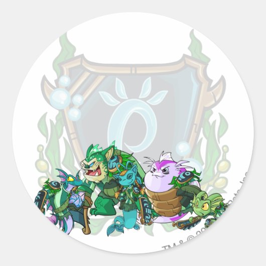 チームマーアクグループ ラウンドシール (正面)