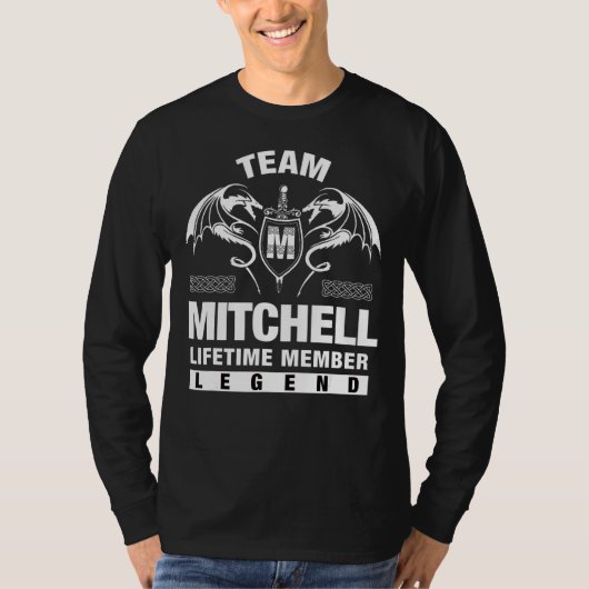 チームミッチェルの有効期間メンバー Tシャツ (正面)