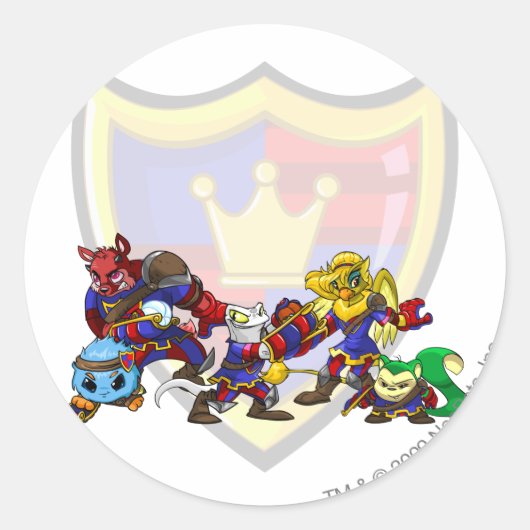 チームメリデルグループ ラウンドシール (正面)