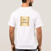 チームメンバー名ロゴビジネス Tシャツ (裏面)