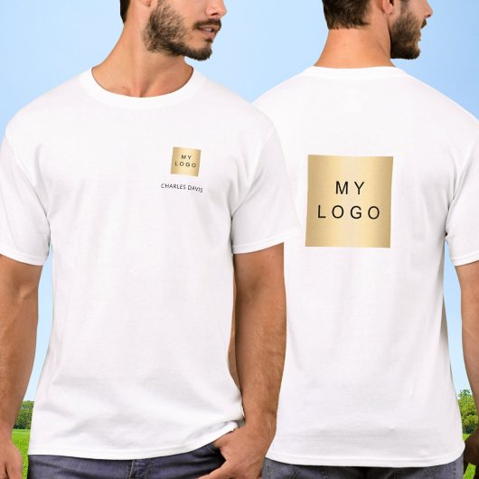 チームメンバー名ロゴビジネス Tシャツ
