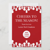 チームモダンまたはクライアントのホリデーカード シーズンカード (正面)