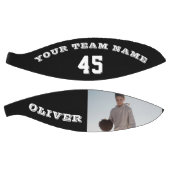 チームモダン名写真付きバスケットボール バスケットボール (パネル)