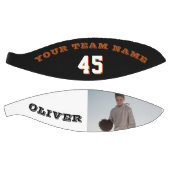 チームモダン名写真付きバスケットボール バスケットボール (パネル)