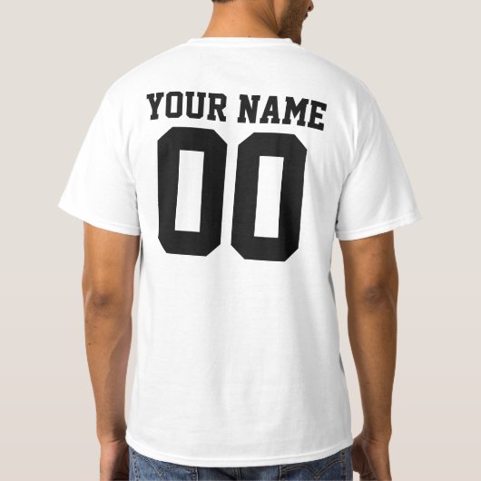 チームユニフォームTシャツ Tシャツ (裏面)