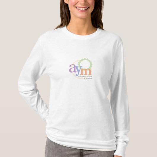 チームヨガのママ Tシャツ (正面)