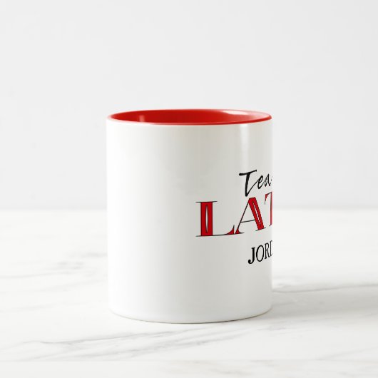 チームラテンパーソナライズされた社交ダンスダンス ツートーンマグカップ (中央)