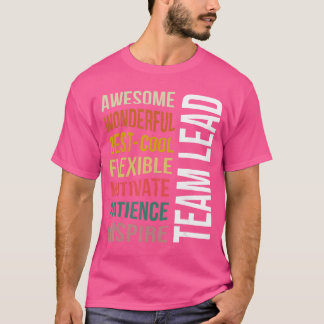 チームリーダーに感謝を伝える面白いTシャツ、友達を励ます Tシャツ