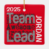 チームリーダー超並外カスタム セラミックオーナメント (裏面)