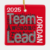 チームリーダー超並外カスタム セラミックオーナメント (正面)