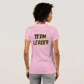 チームリーダー - (表と裏) Tシャツ (裏面フル)