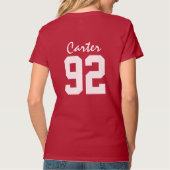 チームルドルフ|のクリスマス|の名前をカスタムする Tシャツ (裏面)