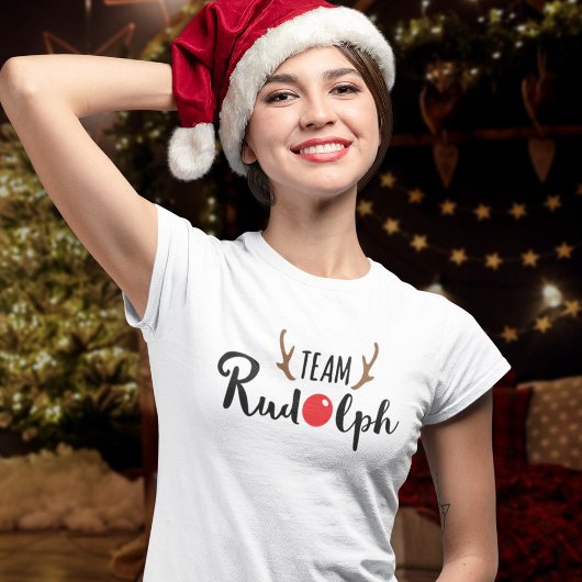 チームルドルフ – クリスマスチームロゴ Tシャツ