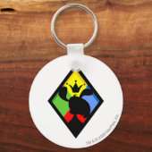 チームルーアイランドロゴ キーホルダー (正面)