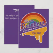 チームレインボー カスタム招待状 招待状 (正面/裏面)