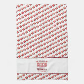 チームレッドメンバー キッチンタオル (縦)