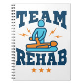 チームレハブフィジカルセラピーセラピストスクワッドスタッフ ノートブック (正面)