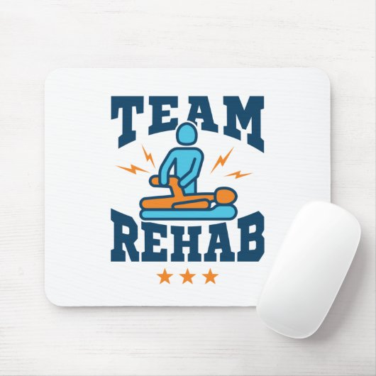 チームレハブフィジカルセラピーセラピストスクワッドスタッフ マウスパッド (マウス)