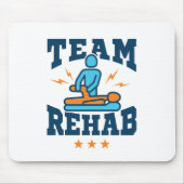 チームレハブフィジカルセラピーセラピストスクワッドスタッフ マウスパッド (正面)